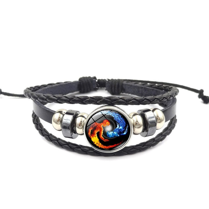 Men's Retro Punk Multi-layer Beaded Weave Bracelet