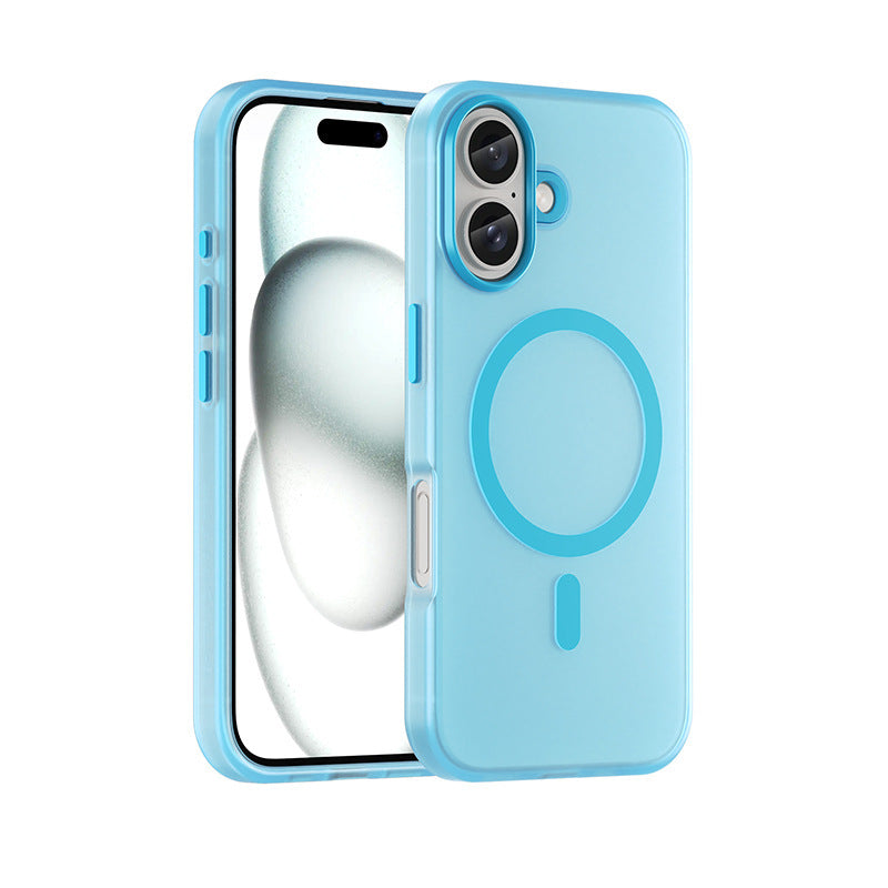 Magnetic Matte Skin Feeling Translucent Phone Case