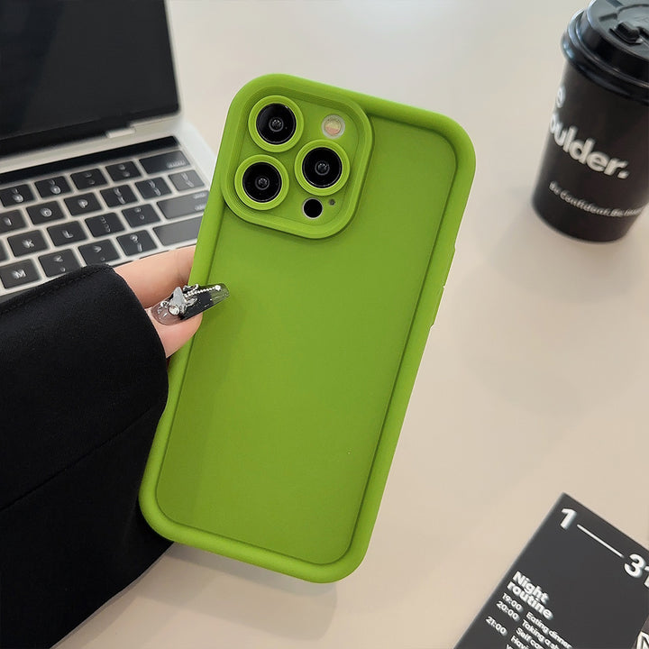 Solide kleur All-inclusive Silicone Phone Case