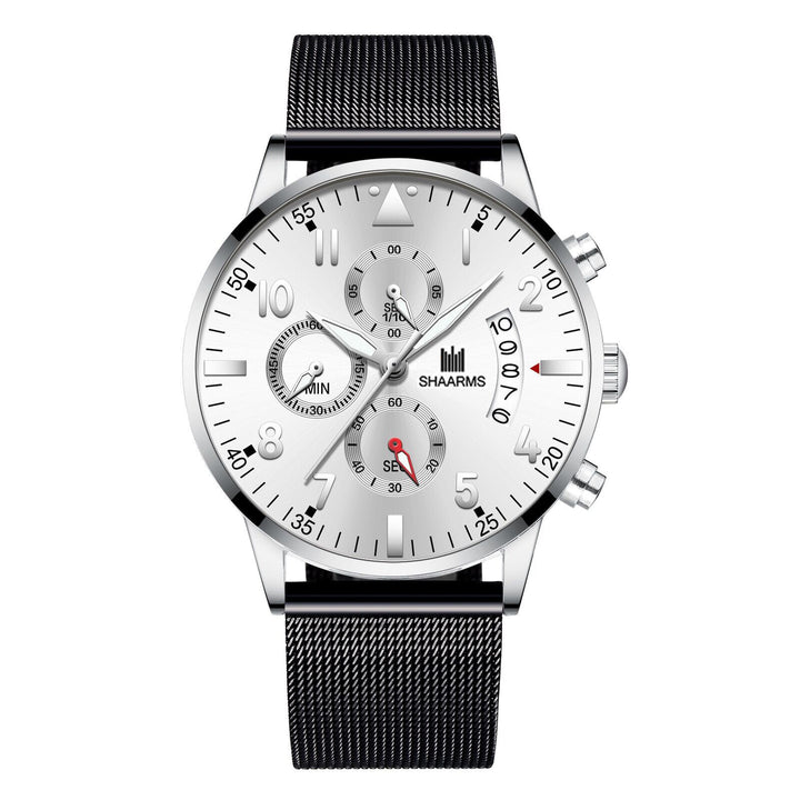 Concept Men's Mesh Strap Calendar Quartz Watch