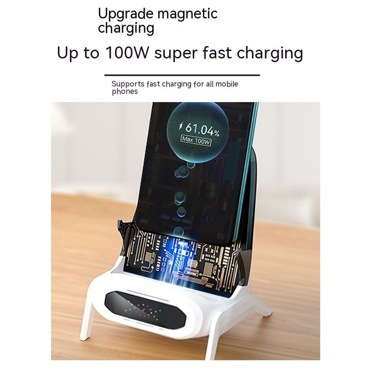 Transparent Small Chair Wireless Charger Mobile Phone Stand