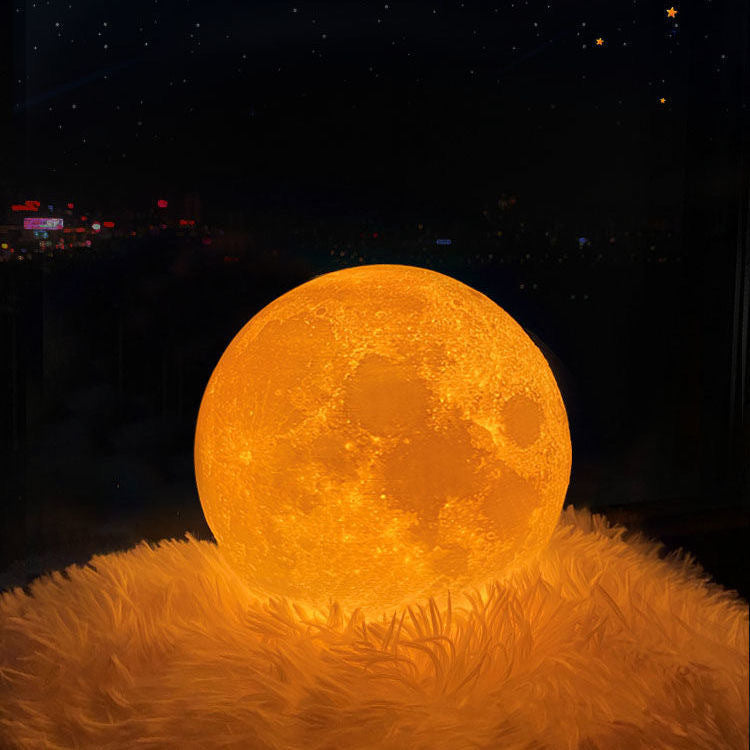 3D Baskı Ay Gece Masa Lambası Çin Sevgililer Günü Hediyesi