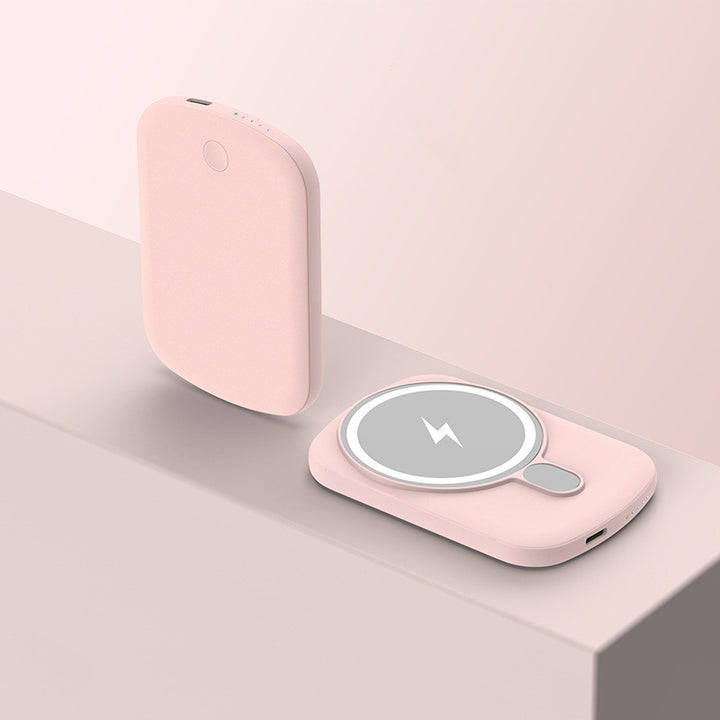 Simple Solid Color Magnetic Wireless Power Bank