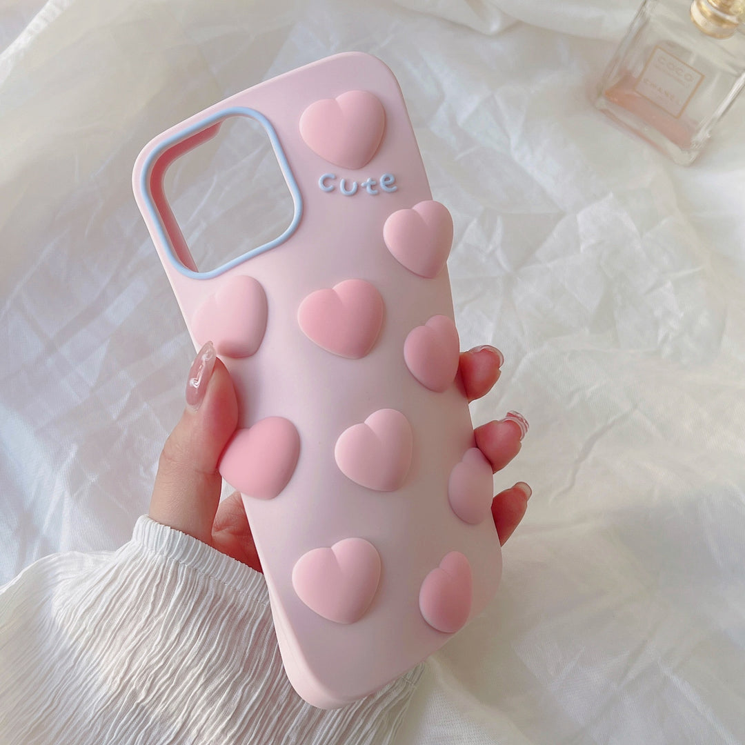 Phone Case Girl Heart Soft Glue