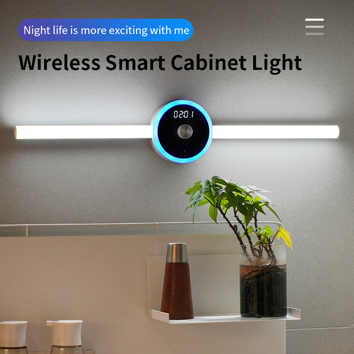 Smart Cabinet Light Clock Timing Sensor Licht Abnehmbares LED -Kleiderschrank Licht Handbuch Sweep Switch Light