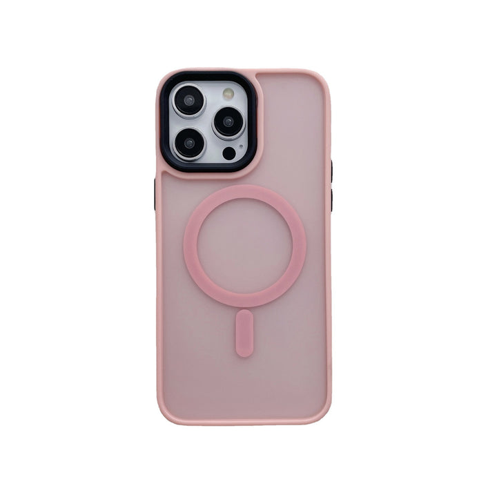 Soft Color Magnetic Phone Case Frosted Feel Protective Shell