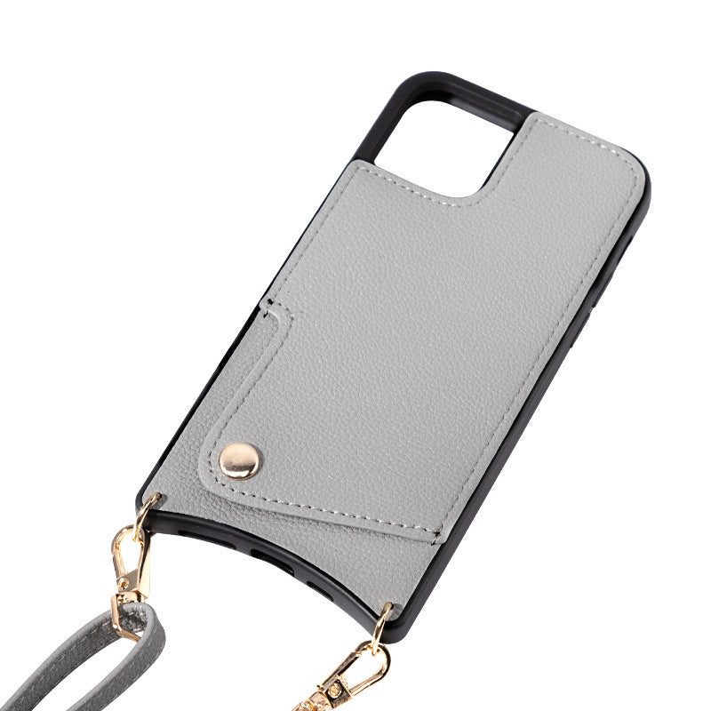 Card Suitable For Iphone13 Fishtail TPU Mobile Phone Leather Case