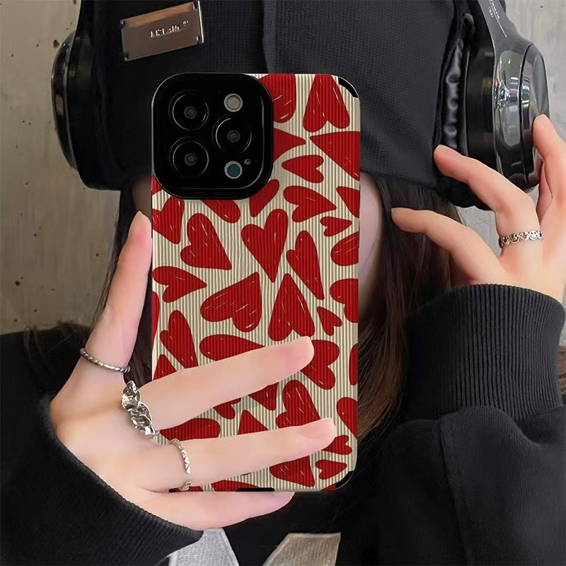 Phone Case All-inclusive Drop-resistant Soft Love