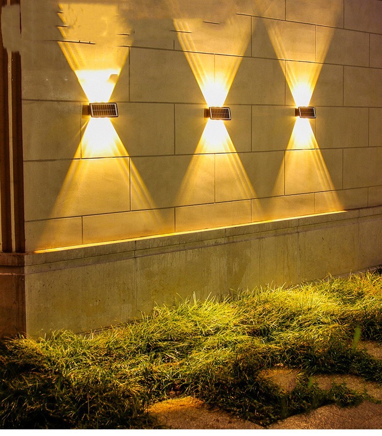 Luces de pared al aire libre solar impermeabilización