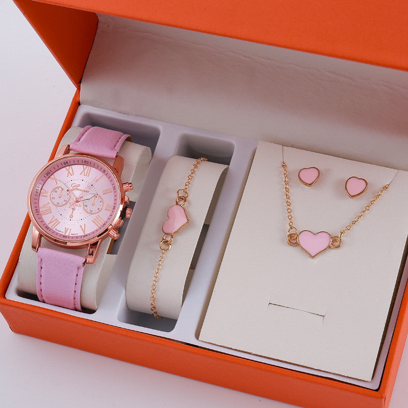 Mesdames Graduated Belt Watch Jewelry Set