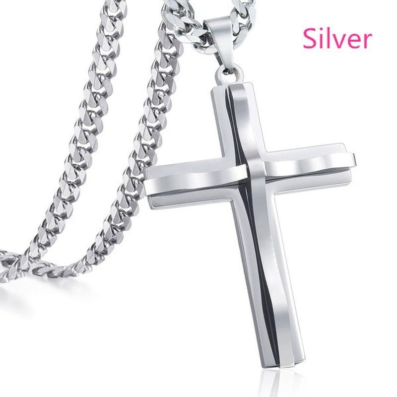 Stainless Steel Double-layer Fashion Unique Hipster Titanium Steel Necklace