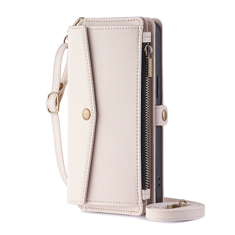 Anti-fall Crossbody Protective Leather Case