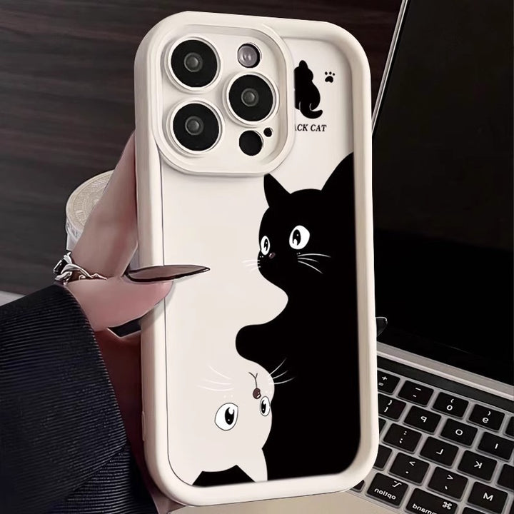 Cat Anti-Fall Frosted Silicone Phone Case