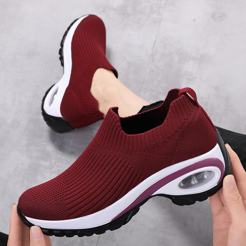 Sneakers Femmes Air Cushion Mesh Breathable Running Sports Chaussures