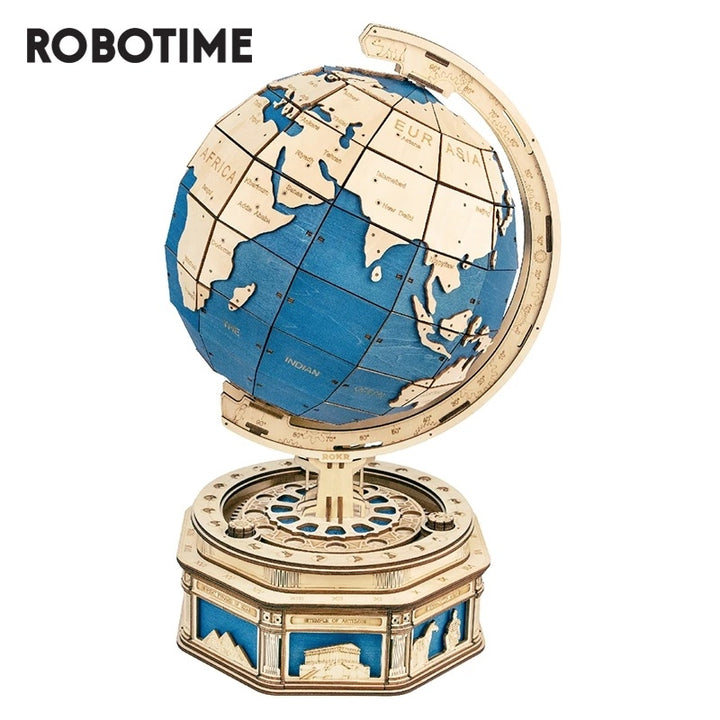 RoboTime Globe Earth 567pcs 3d Puzzle Puzzle Games Map ocean Bilă Asamblare Model Toys XMS Cadou pentru copii băieți picătură