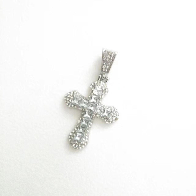 Europese en Amerikaanse Diamond Cross ketting Hip Hop -trend