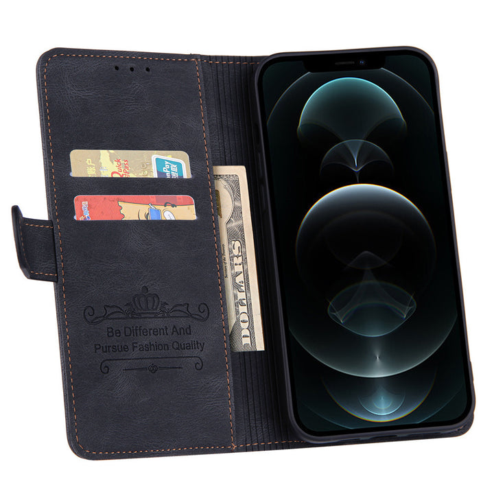 Couverture du boîtier de téléphone à bascule du portefeuille