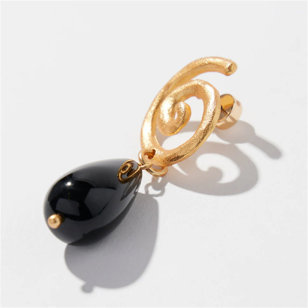 Women's Drop Earrings Fashion Obsidian