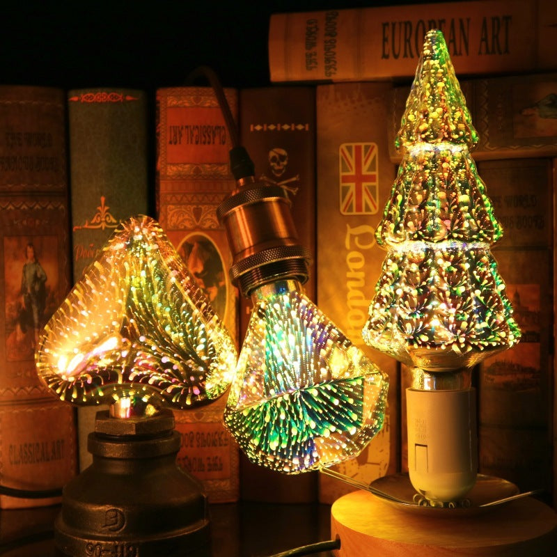 3D vuurwerk decoratieve gloeilamp kerstverlichting kerstverlichting kerst huisdecoraties