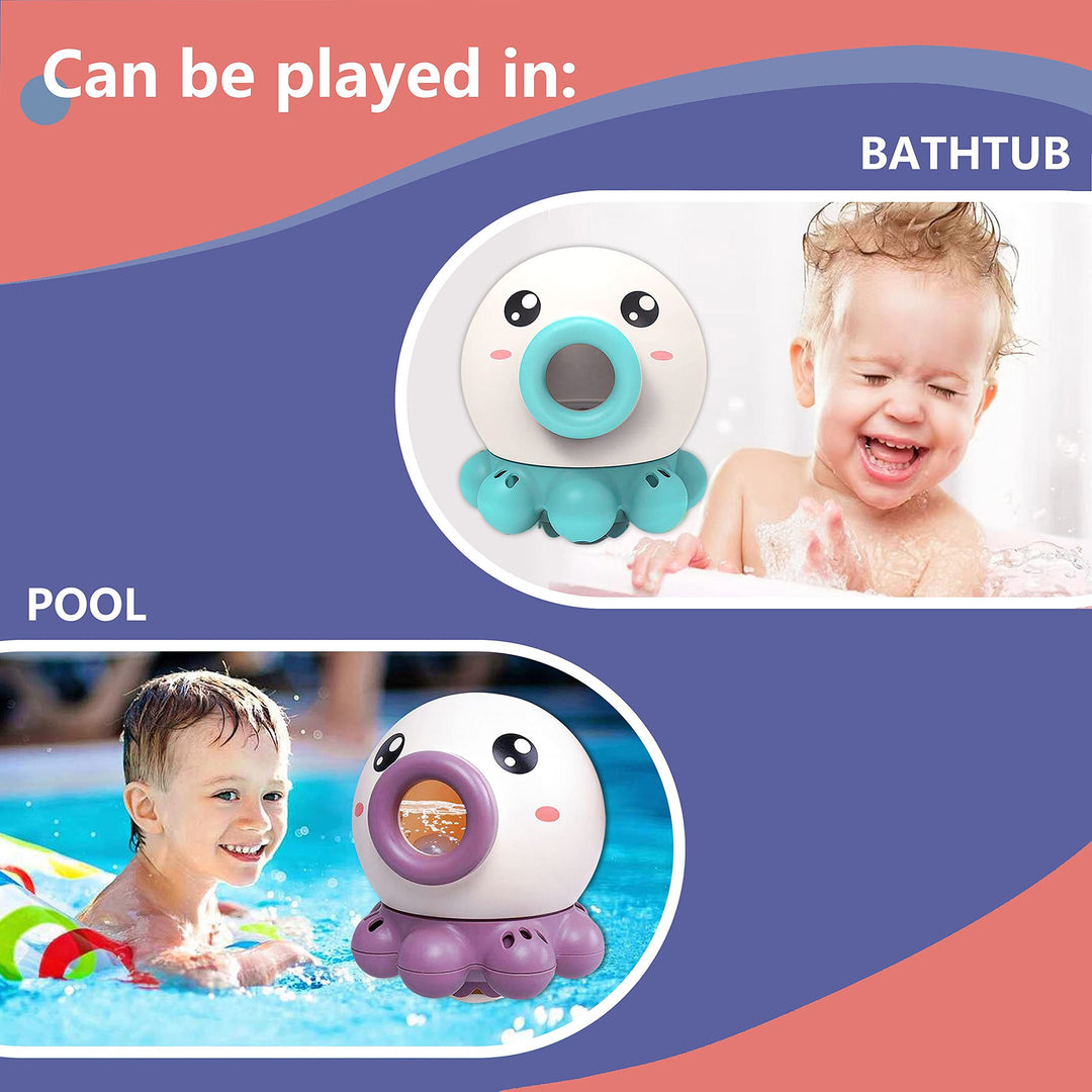 Octopus Fountain Bath Toy Water Jet Въртяща се душ баня играчка летни водни играчки Sprinkler Beach играчки Детски водни играчки
