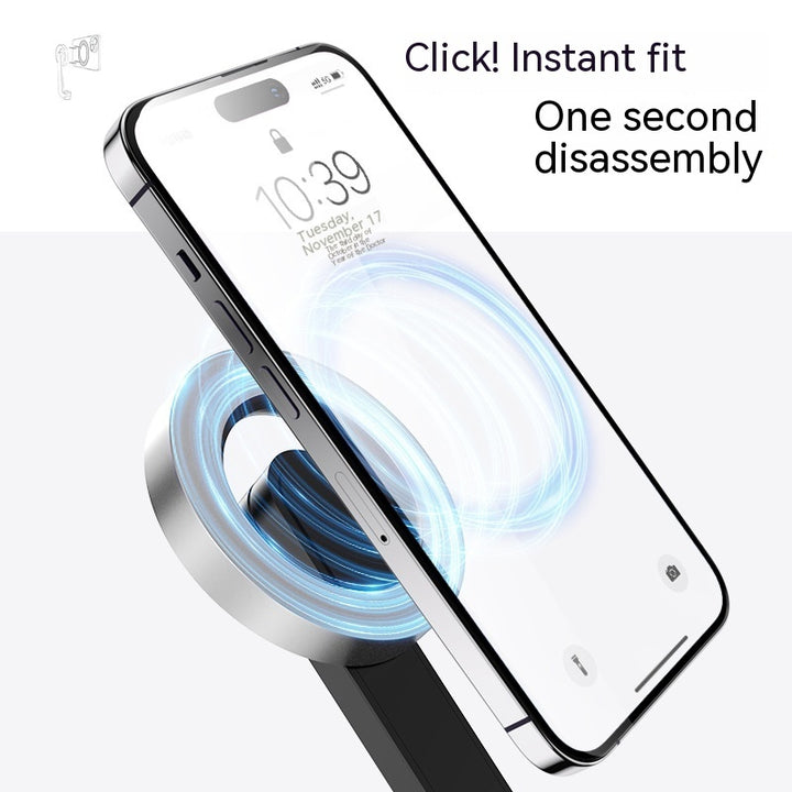 Magnetisk mobiltelefon mini selfie stick bluetooth fjärrkontroll aluminiumlegering stativ