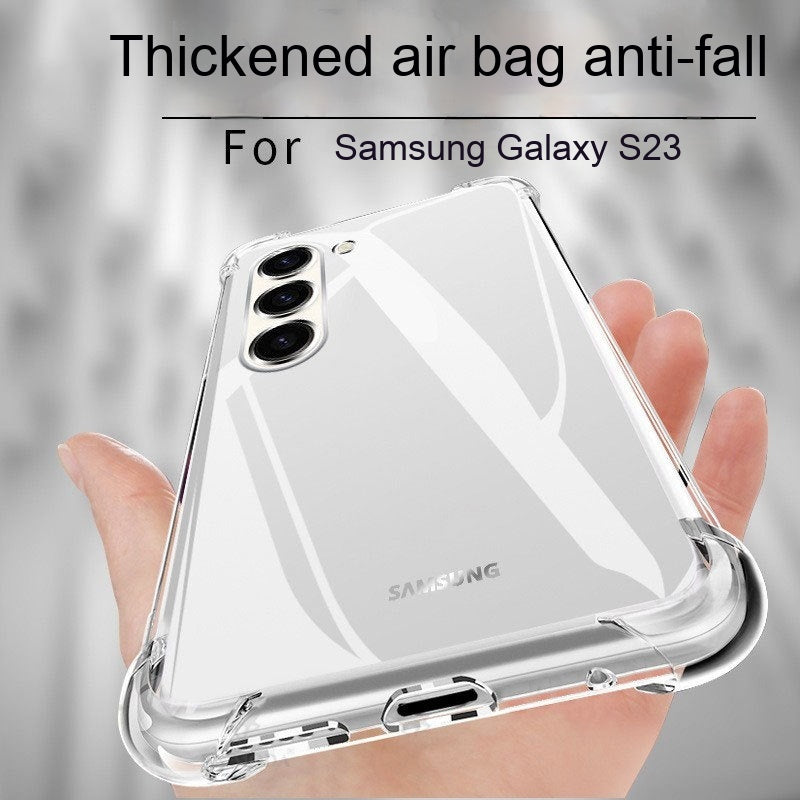 Applicable S23 Phone Case Airbag Drop-resistant Transparent Silicone Soft Shell