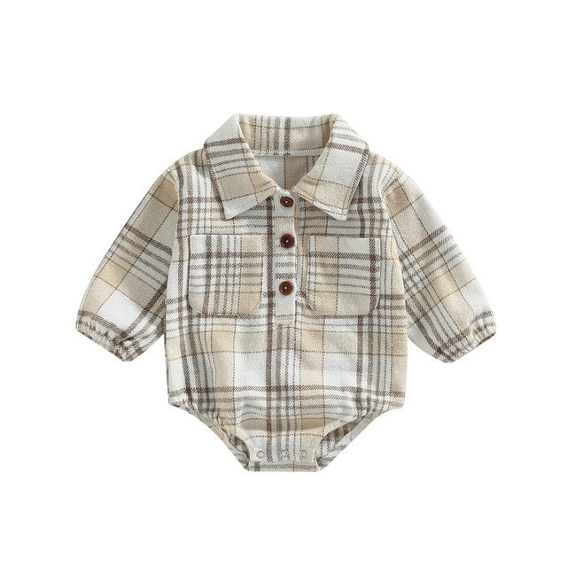 Schattige en creatieve baby plaid romper