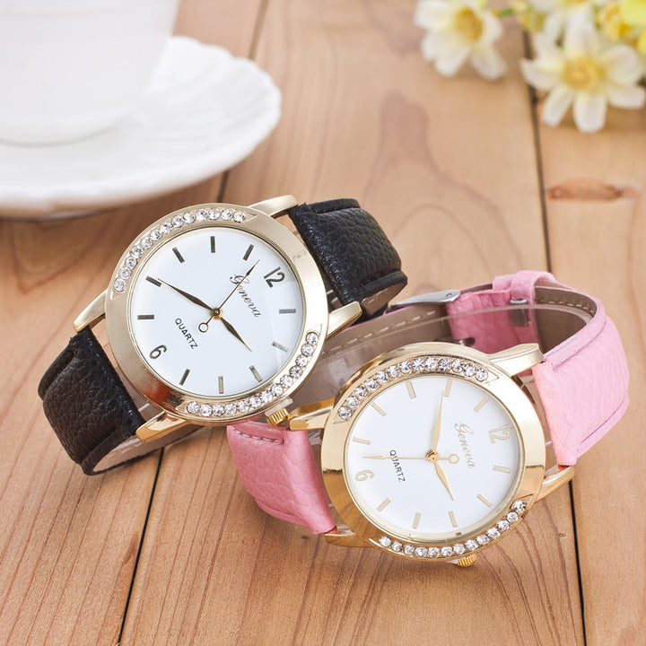 Genfer Diamond Quartz Watch Women