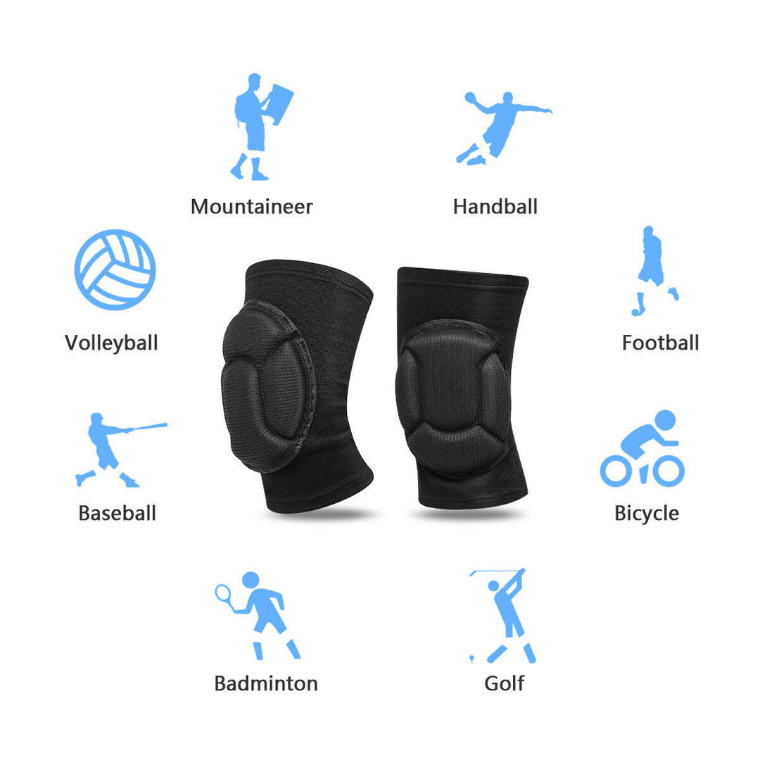 2 x Protettore per ginocchia di ginocchiere per la costruzione di pavimenti per i lavori sportivi