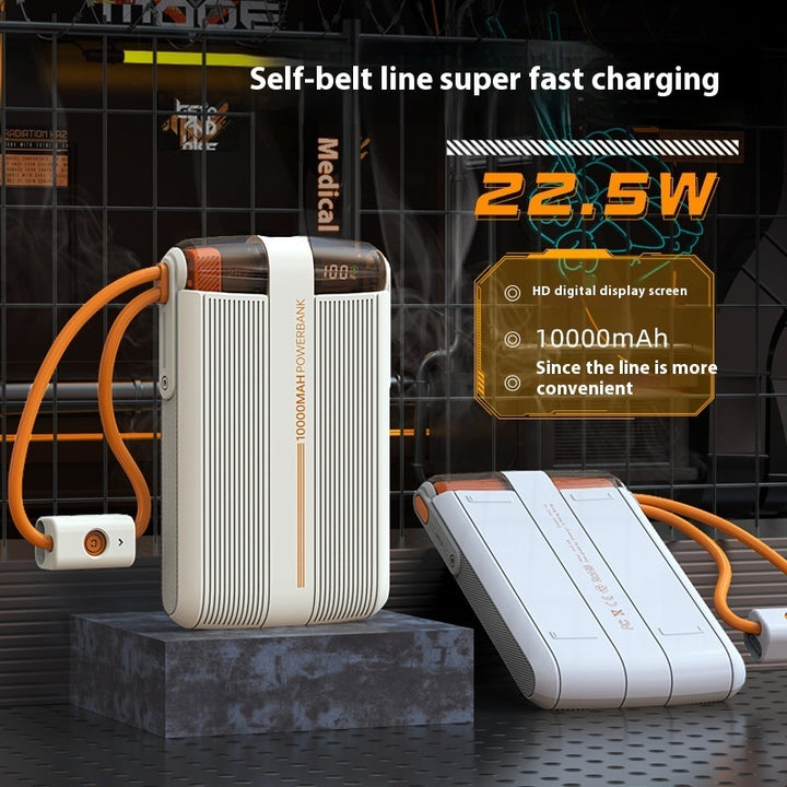Con cavo Power Bank 225W Super Fast Charge Portable Power Source