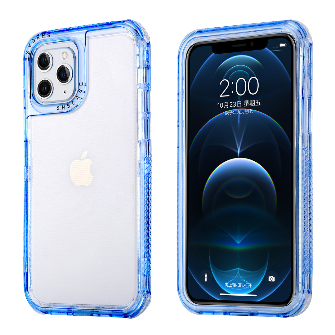 Compatible with Apple , The New Gradient Frame Is Suitable For Apple Transparent Phone Case