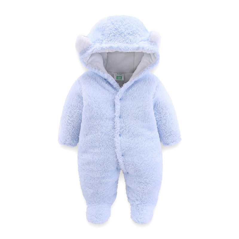 Winter Baby Jumpsuit Newborn Warm Thick Baby Romper
