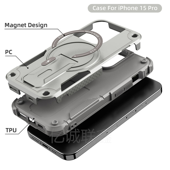 15 étui de téléphone Bundesliga Magnétique iPhone14Plus Bracket invisible