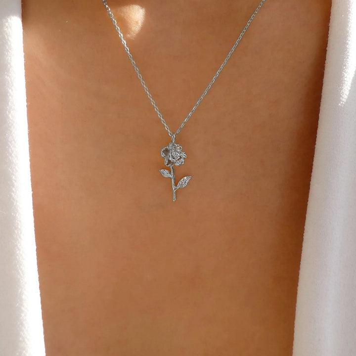 Collier de fleur en alliage de mode pour femmes minoritaires