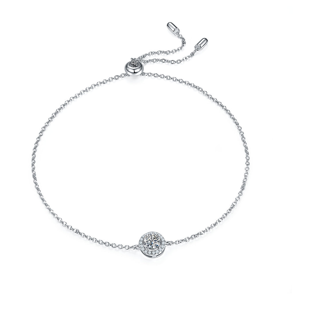 Bracelet simple de style 925 diamant en argent sterling doux cool