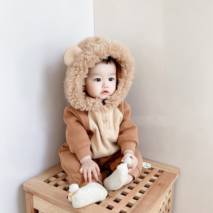 Корейска версия на бебето onesie ori есен и зима се сгъстяват