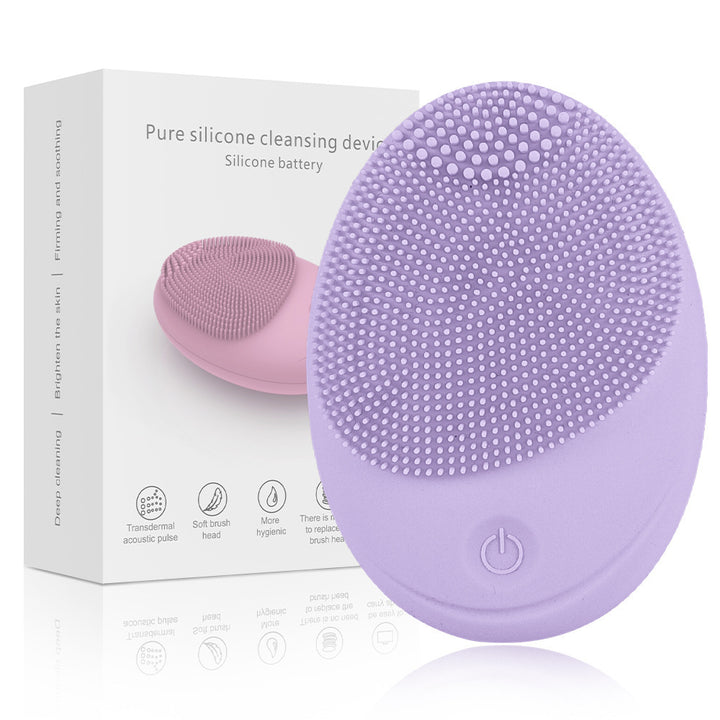 Instrument de massage de lavage de visage de beauté Instrument de nettoyage en silicone électrique