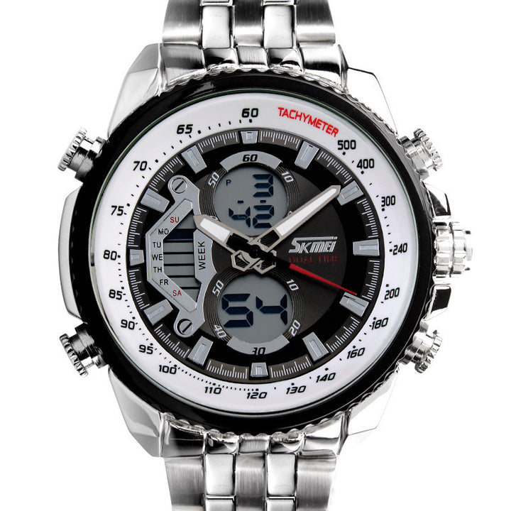 Personalidad de buceo de cinturón de acero para hombres Reloj Electronic Electronic Watch