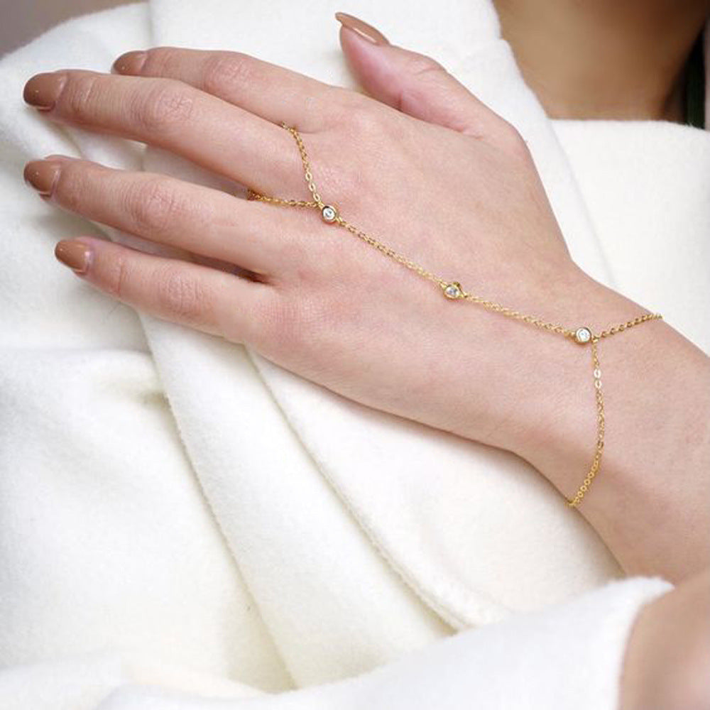 Dames eenvoudige strass armband ornament -accessoires