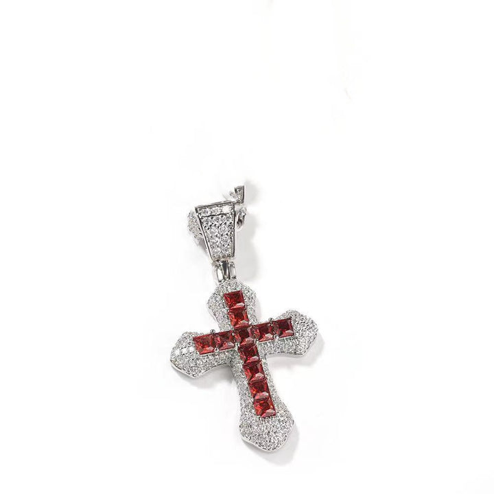 Europese en Amerikaanse Diamond Cross ketting Hip Hop -trend