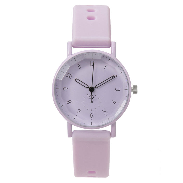 Montre à quartz pour femmes en silicone numérique