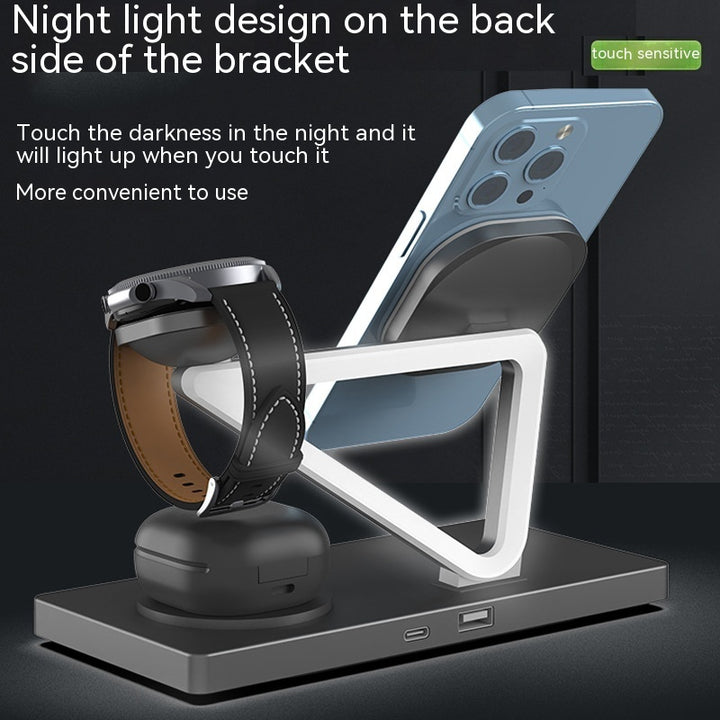 Five-in-one Multifunctional Magnetic Wireless Charger Night Light