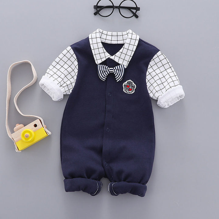 Бебешки дрехи памучен джентълмен детски дрехи ромпери