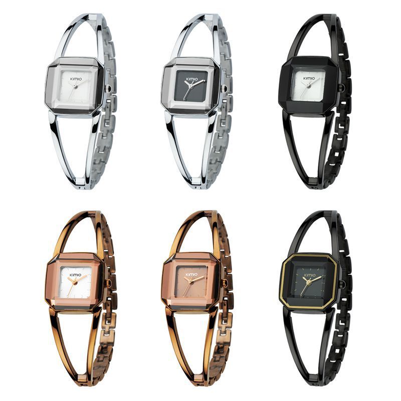 Women's Fashion Square Retro armbåndklokke