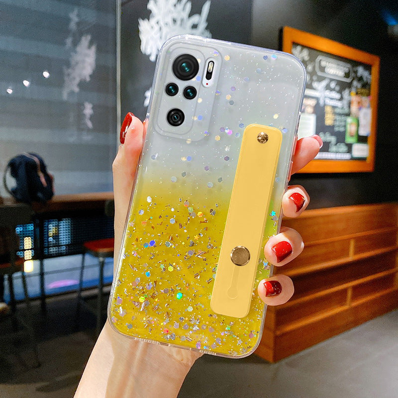 Color Edge Gradient Glitter Epoxy Phone Case