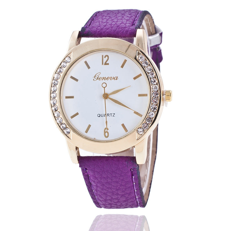 Ginebra Diamond Quartz Watch Women