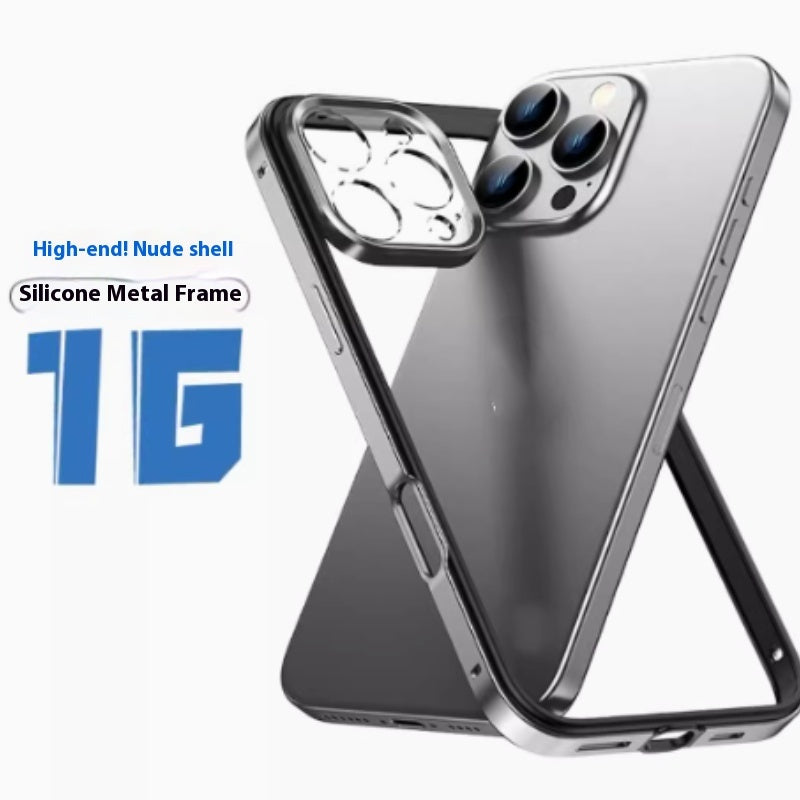 Hollow Out Heat Dissipation Metal Phone Case met 15PROMAX LENS FILM all Inclusive