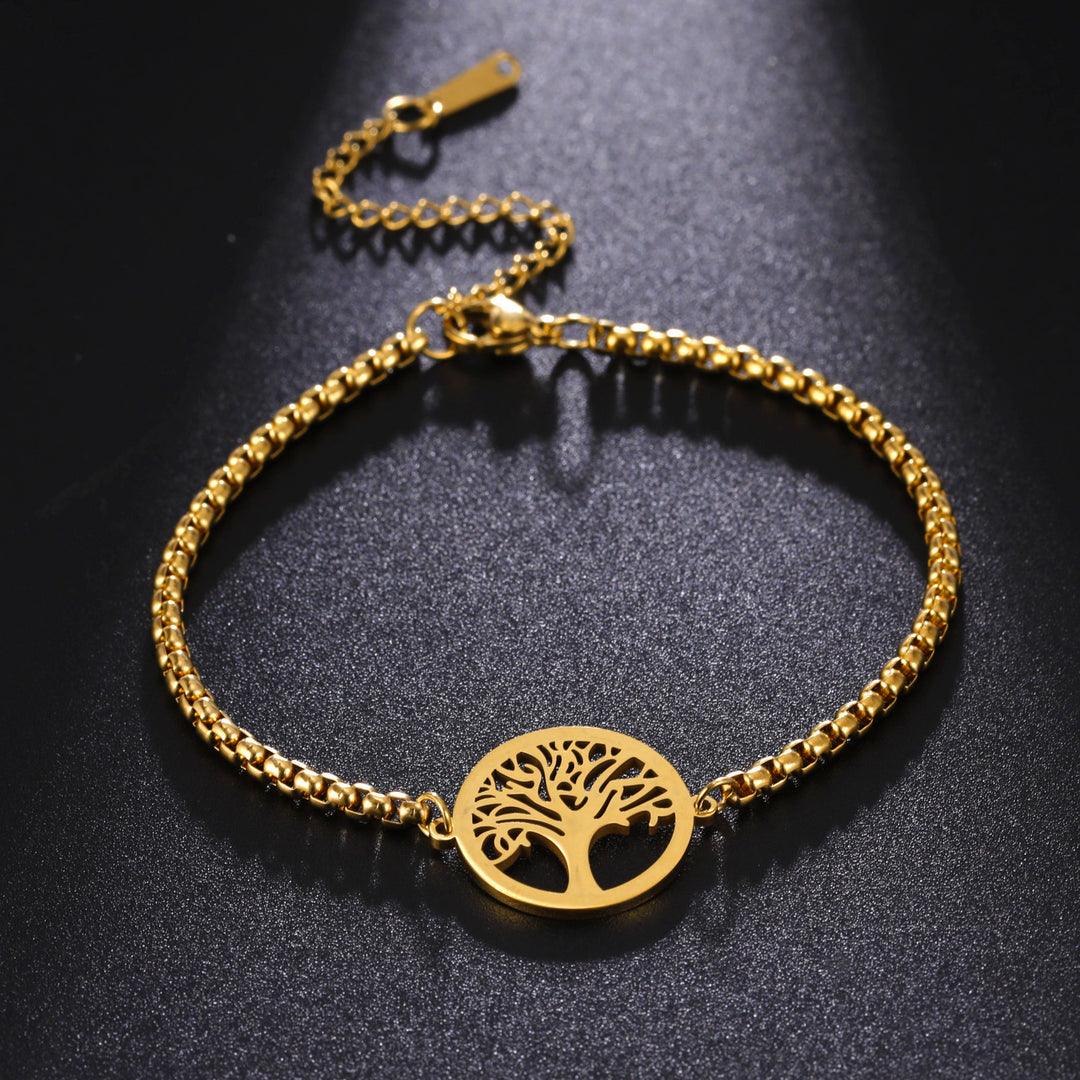 Bracelet de pendentif arbre à vie creuse de style