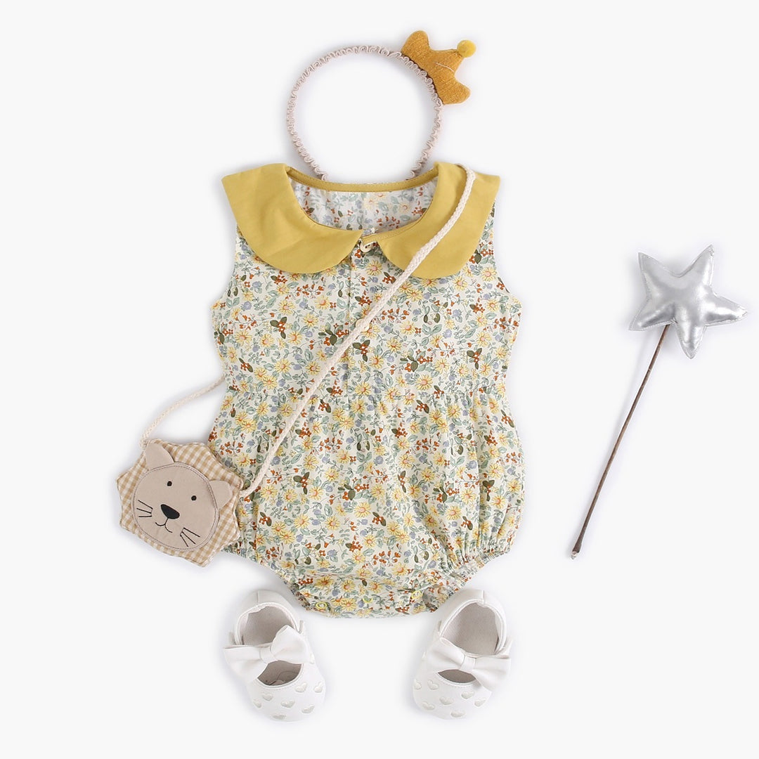 Summer Fashion Baby Clothing Floral Baby One-piece Pants