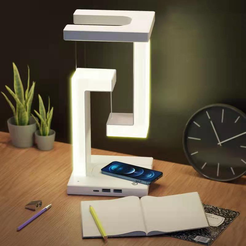 Creatieve smartphone draadloze oplaadophanging Taflampbalans Lamp Drijven voor de slaapkamer voor thuis